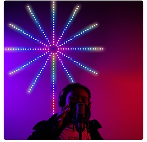 Luz LED de fuegos artificiales, efecto de floración personalizado, decoración de calle al aire libre, control inteligente para eventos, decoración de paisaje con vista a la calle - Product Image 4