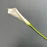 RK270 Großhandel Langstielige EVA Calla-Lilien Weiß Rosa Realistische Künstliche Calla-Blumen für Heim- und Hochzeitsdekoration