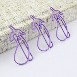 Nhà Sản Xuất Bán Sỉ Rau Hình Nhựa Cà Tím Kẹp Giấy Bookmark Và Tô Màu - Product Image 1