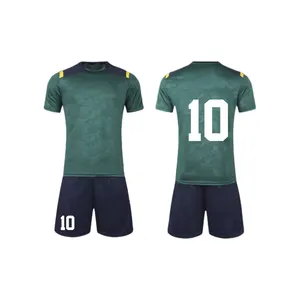 Jersey sepak bola, Jersey seragam sepak bola sublimasi bernafas, warna hijau