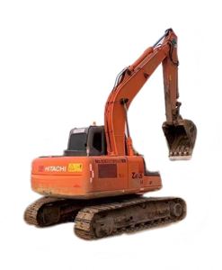 Excavatrice sur pneus d'occasion à bas prix, Hitachi ZX130H d'origine, modèle ZX130H-5A avec système hydraulique, en stock - Product Image 1