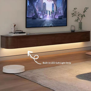 Nouveau <span class=keywords><strong>meuble</strong></span> <span class=keywords><strong>TV</strong></span> flottant de luxe italien à LED, <span class=keywords><strong>blanc</strong></span> crème, pour salon, hôtel, maison, <span class=keywords><strong>meuble</strong></span> de rangement moderne - Product Image 6