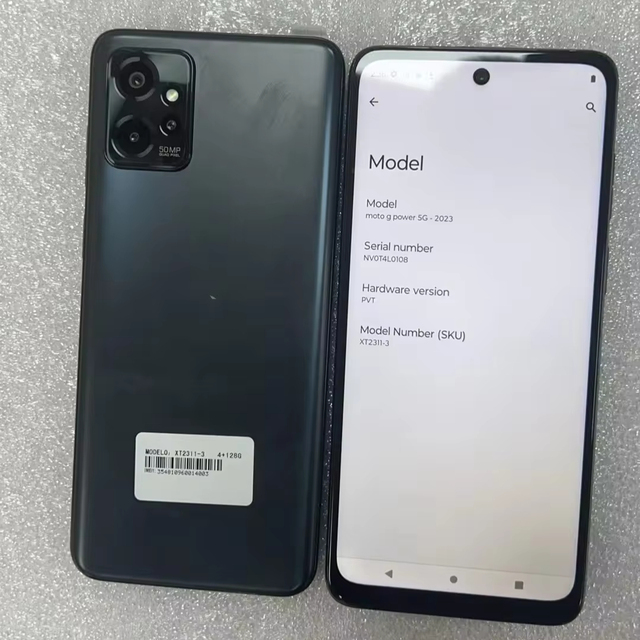 Hot Selling Complete Set 4GB+128GB Android 13 Smart Phone 5G Cell Phone for Motorola G POWER 5G