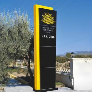 Pantalla de negocios personalizada para exteriores LC, gran estructura publicitaria, señalización comercial para señal de pilón de gasolinera - Product Image 6