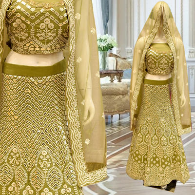 heavy beaded lehenga