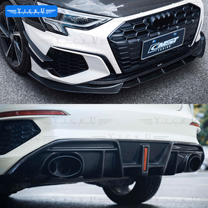 YICKU Kit de Protección de Carrocería de Fibra de Carbono de Alta Calidad para Audi <span class=keywords><strong>A3</strong></span> S3 2021+ Facelift, Alerón Delantero, Faldones Laterales, Accesorios para Audi <span class=keywords><strong>A3</strong></span> CMST - Product Image 6