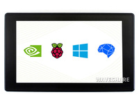 Écran IPS Raspberry 7 pouces avec boîtier 1920x1080 configurable multi-langue OSD HMI panneau de commande outil d'automatisation d'usine
