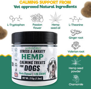 Alivio avanzado de ansiedad y estrés para perros, suplemento nutritivo para mascotas, con servicio OEM - Product Image 3