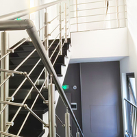 Rampe en câble d'acier inoxydable pour maison, villa, hôtel, balcon, escalier/plateforme - Facile à installer, qualité 316, antirouille, design moderne