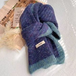 Bufanda de punto Premium de Invierno para mujer de nuevo estilo con cuello cálido de lana chal versátil - Product Image 5