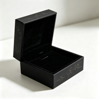 Umweltfreundliche Recycelte Materialien und Hochwertige Anpassbare Schwarze Karton-Kosmetik-Geschenkbox