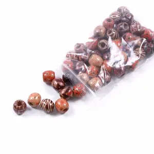 50 Uds. <span class=keywords><strong>De</strong></span> cuentas para el cabello <span class=keywords><strong>de</strong></span> Color madera, <span class=keywords><strong>trenzas</strong></span> <span class=keywords><strong>africanas</strong></span> con agujero grande y rastas, accesorios para extensiones <span class=keywords><strong>de</strong></span> cabello, herramientas con cuentas - Product Image 6