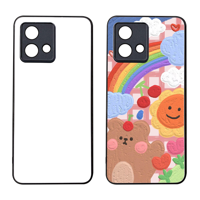 2023 New Coming Camera Protect Wholesale Heat Transfer 2D TPU Sublimation Phone Case for Motorola G84