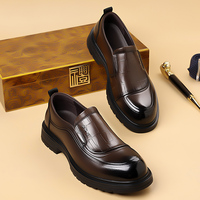Chaussures en Cuir Véritable Respirantes Anti-Odeur Antidérapantes avec Doublure en Maille Rétro Tendance Mode Amortissantes Automne Printemps