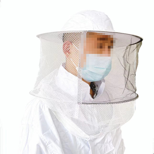 CHINABEES Beekeeping Protective Jacket Smock Suit Sleeve Beekeeper Breathable Clothes Clothing <strong>Veil</strong> <strong>Dress</strong> With Hat Equip Suit - Product Image 2