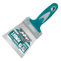 Couteau à mastic en acier inoxydable de qualité industrielle et bricolage JCTOP avec manche en plastique, longueur de lame 100-240 mm, garantie de 6 mois