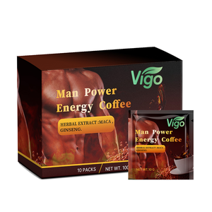 Café Energético Saludable de Hierbas Vigo Private Label Power Coffee, Café Instantáneo de Ganoderma con Tongkat Ali y Polvo de Ginseng - Product Image 1
