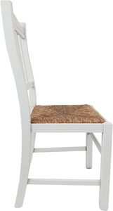 <span class=keywords><strong>Sedia</strong></span> da Pranzo Moderna Tot Piccinni SILVANA in Legno di Pino di Alta Qualità, Robusta, Gambe in Legno da 8Kg, Stabile, <span class=keywords><strong>Laccata</strong></span> <span class=keywords><strong>Bianca</strong></span> con Seduta in Tessuto - Product Image 5