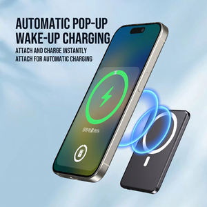 Cargador Inalámbrico Automático con Soporte Magnético para Teléfono, Carga Rápida de 15W para Dispositivos Qi2, Diseño Compacto y Portátil - Product Image 1