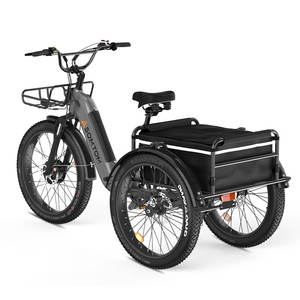 Offre Spéciale haute puissance 2025 entrepôt américain livraison gratuite vélo cargo électrique 500W Tricycles électriques vélo électrique à <span class=keywords><strong>trois</strong></span> <span class=keywords><strong>roues</strong></span> - Product Image 2
