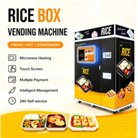Distributeur automatique intelligent de repas en boîte à écran tactile, machine à riz chaud et frais, distributeur automatique en libre-service