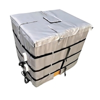 Couverture chauffante en silicone 230V pour IBC, chauffe-réservoir pour le stockage et le transport industriel d'eau, de produits chimiques et d'huiles