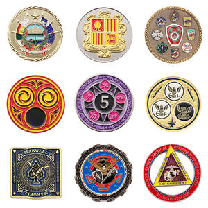 Chine fabricant direct haut de gamme personnalisé américain promotionnel Souvenir émail doux plaqué métal pièce de défi - Product Image 5