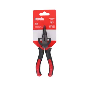 Alicadores de nariz longo Drop Forged Hand Tool Alicadores de aço carbono para um engenheiro mecânico DIY Ronix RH-1356 - RH-1358