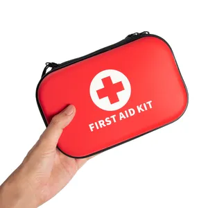 Compact Portable Pro Care Home Boxses Trousse de premiers soins tout usage avec des fournitures gaze stérile petite couleur individuelle personnalisée