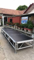 Escenario Portátil de Aluminio para Conciertos al Aire Libre con Montaje Rápido, Capacidad de Carga de 100 kg para Sistemas de Truss para Eventos