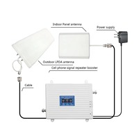 Amplificador de Señal Móvil Universal Tri-Banda 2G 3G 4G 900/1800/2100MHz, Repetidor GSM para Hogar y Oficina, Conectividad Mejorada