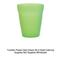 Verre en plastique Green Oasis 26 cl H 9,5 cm Ø 8 cm