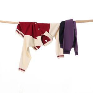 Marka Retro Pamuklu Kontrast Yaka Beyzbol Takımı Erkek Sonbahar Kış Kalın 380G Bol Rahat Çift Antibakteriyel - Product Image 2