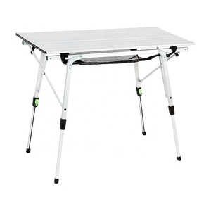 Set di Tavoli da Picnic e da Pranzo Hangrui con <span class=keywords><strong>Gambe</strong></span> <span class=keywords><strong>Pieghevoli</strong></span> in Alluminio Ultraleggero Regolabili in Altezza - Product Image 1