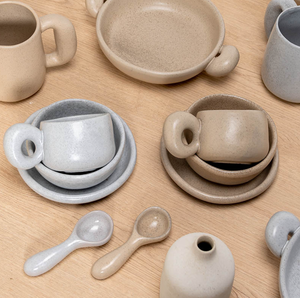 MSH <span class=keywords><strong>Tasse</strong></span> à café en céramique créative japonaise à grandes oreilles <span class=keywords><strong>Tasse</strong></span> à latte grise 300ml - Product Image 5
