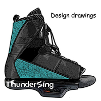 Wakeboard personnalisé pour hommes, chaussures de ski nautique pour femmes