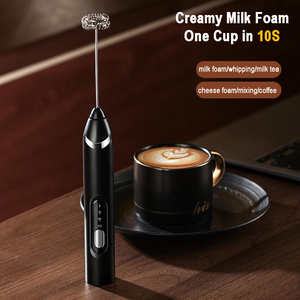 Potente Montalatte Elettrico per Alimenti in Acciaio Inox 304 Ricaricabile Frullatore Portatile Sbattitore per Uova e Crema - Product Image 3