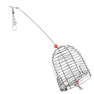 <span class=keywords><strong>Cage</strong></span> à appâts en acier inoxydable, panier de pêche, support de mangeoire, 3 tailles, S/M/L - Product Image 4
