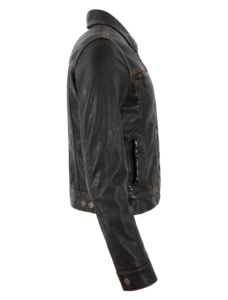 Custom 100% Genuine Black Soft Nappa Leather <b>Women</b>’s <b>Jacket</b> Minimal Design YKK Zipper Private Label OEM/ODM Clean Modern Luxury - Product Image 3