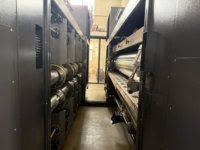 Machine d'impression flexographique et de découpe rotative à grande vitesse pour boîtes en carton ondulé 3, 4 ou 5 couleurs avec empileur