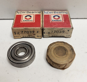 Lot de 2 roulements Delco Ndh neufs, stock ancien, 9 mm ID x 26 mm OD, 8 mm, référence 77039, produit sous garantie - Product Image 1