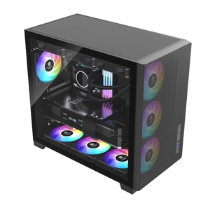 Boîtiers <span class=keywords><strong>PC</strong></span> de jeu JNP 2026 Mid Tower à refroidissement efficace pour la construction de votre ordinateur - Product Image 5