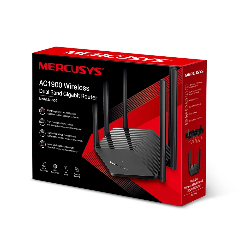 Wholesale Best Wireless Router 100% Original Mercusys Wifi Routers MR50G Dual Band Gigabit Router