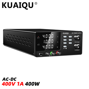 R-SPS4001SR KUAIQU, 400 Вт, лабораторный источник постоянного тока, 400 В, 1 А, с 4-значным выходным дисплеем, вкл/выкл, OCP/OVP для лаборатории/Тест батареи - Product Image 1