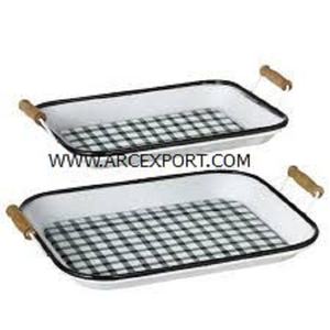 Plato y bandejas para servir alimentos de aluminio pulido con espejo de acero inoxidable de la más alta calidad, bandeja decorativa para servir alimentos en la mesa del hogar - Product Image 2