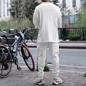 Свитер Vedo с логотипом на заказ, пуловер из полиэстера с коротким рукавом, уличная одежда, толстовка, брюки, комплект из 2 предметов, спортивный костюм - Product Image 3