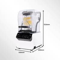 Offre Spéciale mélangeur robuste haute vitesse haute puissance concasseur à glace automatique commercial mélangeur de jus de fruits mélangeur mélangeur Machine