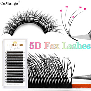 ขนตาปลอมแบบหลายชั้น <span class=keywords><strong>Fox</strong></span> 5D ติดทนนาน ขนาด 8-13 มม. ขนนุ่มเหมือนขนมิงค์ ให้เอฟเฟกต์อายไลเนอร์ - Product Image 1