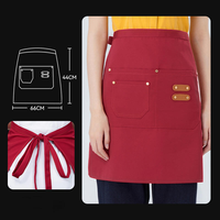 Tablier en toile réglable imperméable pour restaurant, bar, cuisine, jardinage, pour serveur, serveuse, unisexe, tabliers de cuisine pour la maison