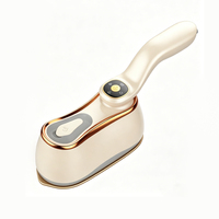 Mini fer à vapeur électrique en céramique avec poignée rotative et sortie de vapeur continue pour usage domestique et en voyage